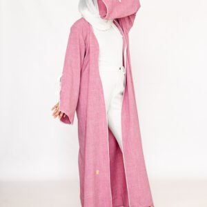 Classic Bow Abaya in Pink